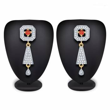 Give More Pretty Look To Your Attire By Pairing It Up With This Lovely Pair Of Earring Which Can Suit Wilth Any Colored Traditional Attire. Also It Is Light In Weight And Easy To Carry All Day Long.