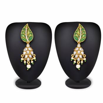 New And Unique Patterned Designer Earrings Set Is Here To Pair Up With Your Heavy ethnic Attire. You Can Pair This With Either Same Or Any contrasting Colored Attire. Buy Now.