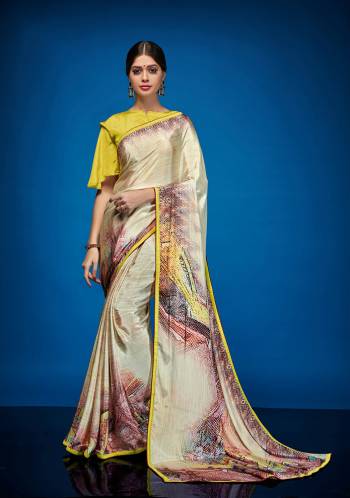 This Season Adorn A Beautiful And Colorful look Wearing This Pretty Saree Fabricated On Crepe Silk Paired With Crepe Silk Fabricated Blouse. It Has Attractive Abstract Prints All Over The Saree. Buy Now. 