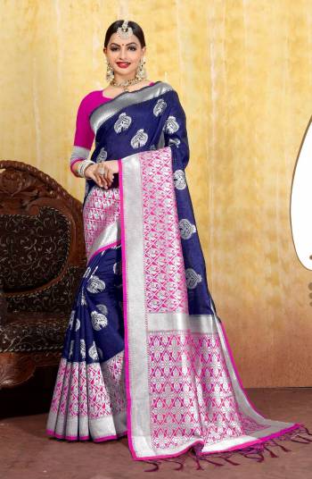 For A Rich And Elegant Look, Grab This Silk Based Saree Which IS Suitable For All. This Saree Is Fabricated On Cotton Silk Jacquard Paired With Art Silk Fabricated Blouse. It Is Beautified With Weave All Over. Buy Now.