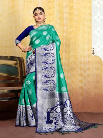 For A Rich And Elegant Look, Grab This Silk Based Saree Which IS Suitable For All. This Saree Is Fabricated On Cotton Silk Jacquard Paired With Art Silk Fabricated Blouse. It Is Beautified With Weave All Over. Buy Now.