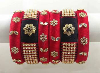 Here Is A Proper Traditional Bangle Set Of Six Which Gives A More?Enhanced Look To Your Ethnic Wear. Also It Is Available In All Regular Sizes And Colors. Buy Now.