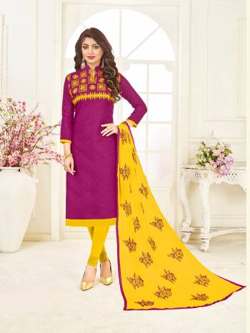 Look Pretty In This Lovely Dress Material Which Is Fabricated On Cotton Paired With Chiffon Fabricated Dupatta. Get This Dress Material Tailored As Per Your Desired Fit And Comfort. It Is Light In weight And Easy To Carry All Day Long. 