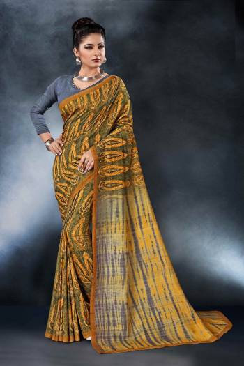 Grab This Pretty Printed Saree For Your Semi-Casuals. This Saree?And Blouse Are Fabricated On Tussar Art Silk Beautified With Digital Prints All Over It, This Saree Is Light In Weight And Easy To Carry All Day Long.