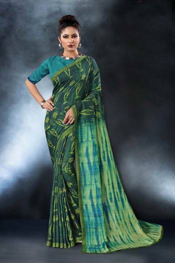 Grab This Pretty Printed Saree For Your Semi-Casuals. This Saree?And Blouse Are Fabricated On Tussar Art Silk Beautified With Digital Prints All Over It, This Saree Is Light In Weight And Easy To Carry All Day Long.