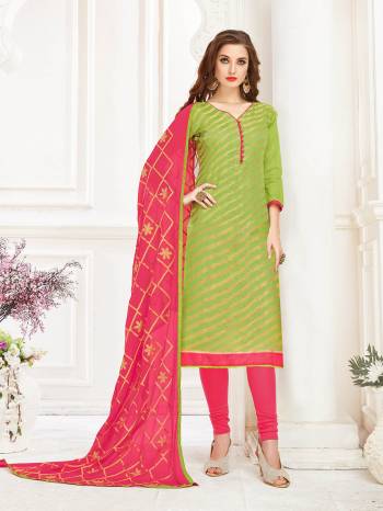 You Will Earn Lots Of Compliments Wearing This Designer Straight Suit Fabricated On Jacquard Silk Paired With Cotton Bottom And Chiffon Dupatta.You Can Get This Stitched As Per Your Desired Fit And Comfort. Buy This Dress Material Now.