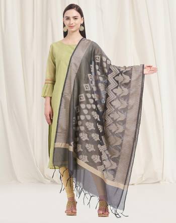 Pair Up This Beautiful Dupatta With Your Simple Or Heavy Suit. This Pretty Dupatta Is Fabricated On Banarasi Art Silk Beautified with Weave All Over. It Is Light In Weight And Easy To Carry all Day Long. 