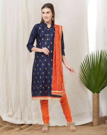 If Those Readymade Suit Does Not Lend You The Desired Comfort Than Grab This Dress Material Fabricated On Cotton Paired With Bandhani Chiffon Dupatta. Get This Stitched As Per Your Desired Fit And Comfort. 