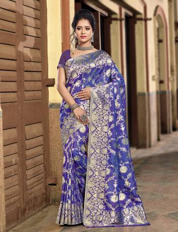 If You Have An Eye For Intricate Designs, Than Grab This Designer Silk Based Saree. This Saree And Blouse Are Fabricated On Art Silk Beautified With Intricate Weave All Over It. It Is Durable And Easy To Care For. 