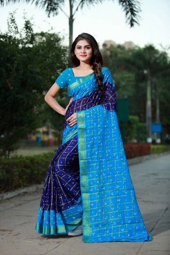 For A Rich And Elegant Look, Grab This Designer Saree With Handicarft Bandhani Print. This Saree And Blouse Are Fabricated On Tafeta Art Silk Which Is Light In Weight And Easy Ro Carry All Day Long. 