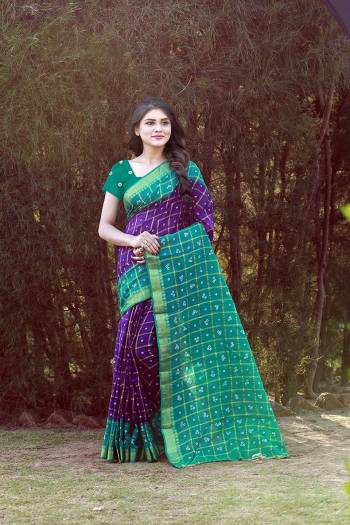 For A Rich And Elegant Look, Grab This Designer Saree With Handicarft Bandhani Print. This Saree And Blouse Are Fabricated On Tafeta Art Silk Which Is Light In Weight And Easy Ro Carry All Day Long. 