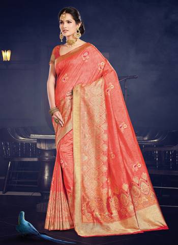 For A Rich And Elegant Look In Traditionals. Grab This Designer Silk Based Saree Paired With art Silk Fabricated Blouse. It Is Beautified With Heavy Weave all Over, And Its  Fabric And Color Pallete Gives A Rich Look To Your Personality. 