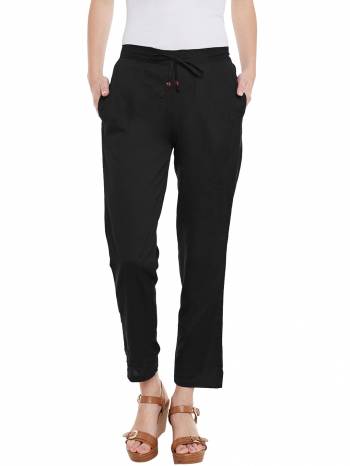 Grab This Pant For Your Casual Or Offiice Wear. This Pretty Free Sized Pant Is Fabricated On Rayon. Its Fabric Is Light In Weight And Easy To Carry All Day Long.