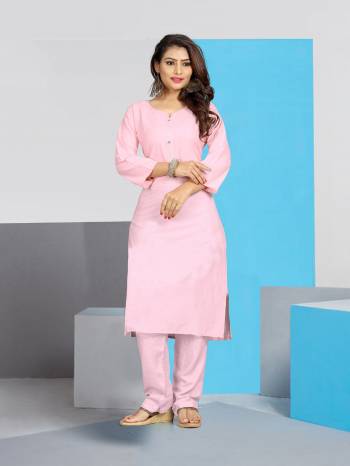 For Your Casuals Or Office Wear. Grab This Pretty Readymade Plain Kurti Fabricated On Cotton. This Kurti Is Light In Weight And Easy To Carry All Day Long. Buy Now.