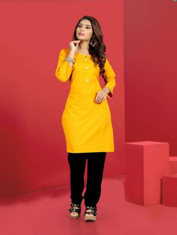 Beat The Heat This Summer With Some Casuals Like These Readymade Kurti Fabricated On Cotton. This Pretty Kurtis Are Available In All Regular Sizes Which Also Ensures Superb Comfort All Day Long. 