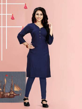 Beat The Heat This Summer With Some Casuals Like These Readymade Kurti Fabricated On Rayon. This Pretty Kurtis Are Available In All Regular Sizes Which Also Ensures Superb Comfort All Day Long. 