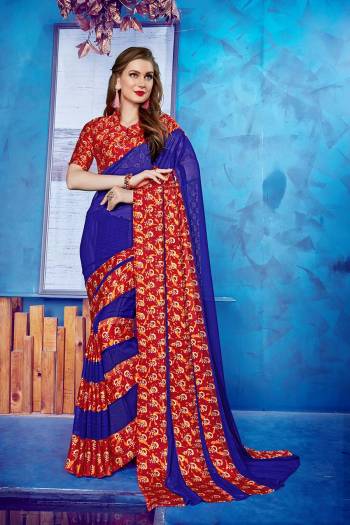 Look Pretty In this Simple Casual Wear Saree Fabricated On Georgette Beautified With Satin Fabricated Blouse. It Is Beautiufied With Printed Satin Patta. Also It Is Light In Weight And Comfortable To Carry Which Is Perfect For Summer. Buy Now.