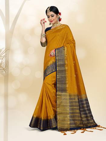 Celebrate This Festive Season Wearing This Beautiful Silk Based Which Gives A Rich Look To Your Personality. Also This Art Silk Fabricated Saree Is Light In Weight And Quite Durable Fabric. Buy This Now.