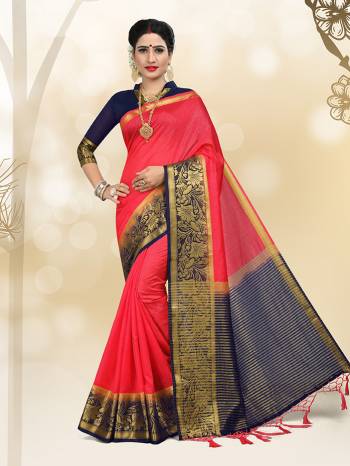 Celebrate This Festive Season Wearing This Beautiful Silk Based Which Gives A Rich Look To Your Personality. Also This Art Silk Fabricated Saree Is Light In Weight And Quite Durable Fabric. Buy This Now.