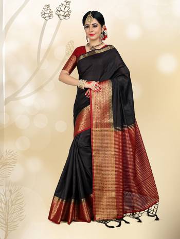 Celebrate This Festive Season Wearing This Beautiful Silk Based Which Gives A Rich Look To Your Personality. Also This Art Silk Fabricated Saree Is Light In Weight And Quite Durable Fabric. Buy This Now.