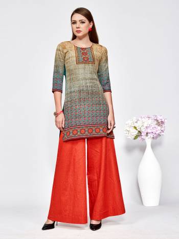 For Your Casuals, Grab This Pretty Printed Kurti Fabricated On American Crepe. This Kurti Is Soft Towards Skin And Available In All Regular Sizes. Also This Can Be Paired With Any Kind Of Bottom Like Plaazo, Pants Or Leggings. 