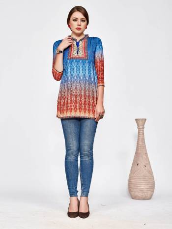 Beat The Heat This Summer With This Light Weight Top Fabricated On Muslin Which Is Also Soft Towards Skin. It Is Beautified With Prints All Over. Buy Now.