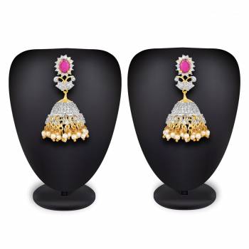 or Your Heavy Traditionals, Grab This Beautiful And Attractive Looking Earrings Set In Golden Color Beautified With Stone Work. This Can Be Paired With Any Colored Attire. 