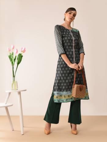 Add This Beautiful Readymade Kurti To Your Wardrobe For Your College Wear, Office Wear Or For A Causal Outing, This Kurti IS Fabricated On Soft Silk Which Is Soft Towards Skin And Also Available In All Regular Sizes. 