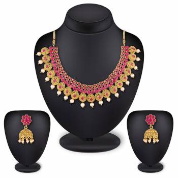 Grab This Heavy Necklace Set For The Upcoming Wedding Season. Pair This Up With Your Heavy Ethnic Attire And also It Can Be Paired With Any Colored Attire. Buy Now.