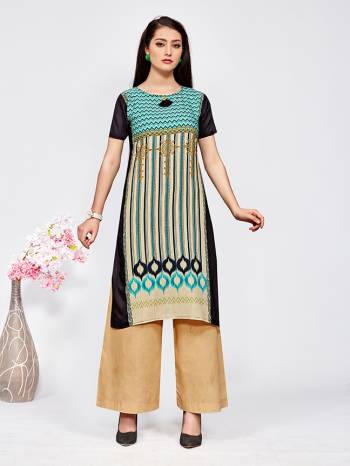 For Your Casuals, Grab This Pretty Printed Kurti Fabricated On American Crepe. This Kurti Is Soft Towards Skin And Available In All Regular Sizes. Also This Can Be Paired With Any Kind Of Bottom Like Plaazo, Pants Or Leggings.