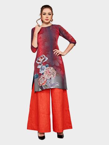 Add This Beautiful Readymade Kurti To Your Wardrobe For Your College Wear, Office Wear Or For A Causal Outing, This Kurti Is Fabricated On Georgette Which Is Soft Towards Skin And Also Available In All Regular Sizes.