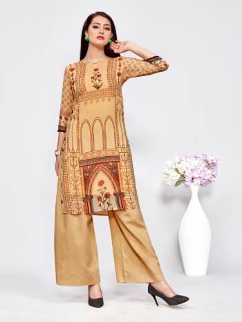 Here Is A Very Pretty Printed Kurti For These Easy go Summer. This Kurti Is Fabricated On Light Weight Georgette. You Can Pair This Kurti With Leggings, Plazzo OR Pant As Per Your Comfort. Buy Now