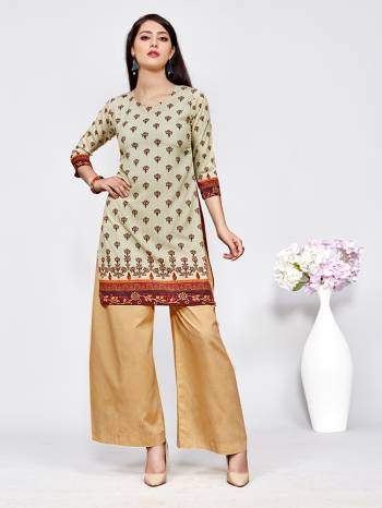 Be It Your College Wear, Daily Wear Or Office Wear. These Trending Short Kurtis Are Suitable For All. This Pretty Kurti Is Fabricated On American Crepe Beautified With Prints And It Is Available In all Regular Sizes. Buy Now