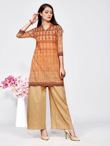 For Your Casuals, Grab This Pretty Printed Kurti Fabricated On American Crepe. This Kurti Is Soft Towards Skin And Available In All Regular Sizes. Also This Can Be Paired With Any Kind Of Bottom Like Plaazo, Pants Or Leggings