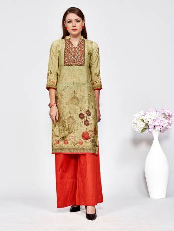 Here Is A Very Pretty Printed Kurti For These Easy go Summer. This Kurti Is Fabricated On Light Weight French Crepe. You Can Pair This Kurti With Leggings, Plazzo OR Pant As Per Your Comfort. Buy Now