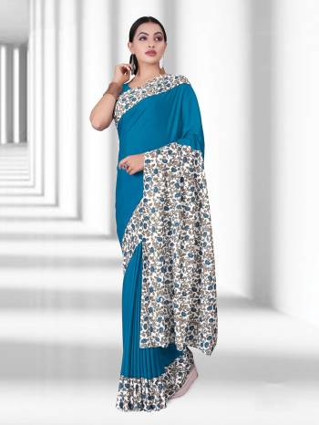 Comfort Is The First Priority When You Go To Your Work Place. So Keeping Your Comfort In Mind This Printed Saree Is Designed As A Uniform For Your Work Place. This Saree And Blouse are Fabricated On Crepe Silk Beautified With Prints Which Is Also Light In Weight And Easy To Carry All Day Long. 