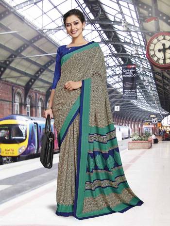 Here Is Very Pretty Printed Saree Fabricated On Poly Cotton Paired?With Running Blouse, This Pretty Formal Printed Saree Is Best Suitable For Your Work Place As It Is Light Weight And Esnures Superb Comfort All Day Long. Also It Can Be Used As Uniform At Different Places Like Airports, Hospitals And Hotels. Buy Now