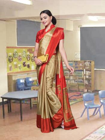 Here Is Very Pretty Printed Saree Fabricated On Art Silk Paired With Running Blouse, This Pretty Formal Printed Saree Is Best Suitable For Your Work Place As It Is Light Weight And Esnures Superb Comfort All Day Long. Also It Can Be Used As Uniform At Different Places Like Airports, Hospitals And Hotels. Buy Now