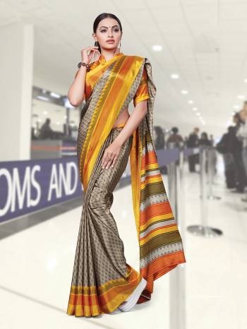 Here Is Very Pretty Printed Saree Fabricated On Art Silk Paired With Running Blouse, This Pretty Formal Printed Saree Is Best Suitable For Your Work Place As It Is Light Weight And Esnures Superb Comfort All Day Long. Also It Can Be Used As Uniform At Different Places Like Airports, Hospitals And Hotels. Buy Now