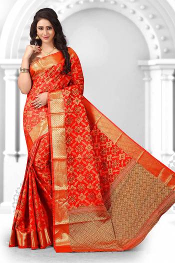 This Festive Season Look The Most Elegant Of All Wearing This Designer Silk based Saree Beautified With Weave. This Saree Is Light Weight, Durable And Easy To Carry Throughout The Gala