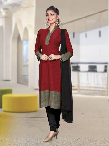 Comfort Is The First Priority When You Go To Your Work Place. So Keeping Your Comfort In Mind This Printed Dress Material Is Designed As A Uniform For Your Work Place. This Dress Material Is Fabricated On Crepe Silk Beautified With Prints Which Is Also Light In Weight And Easy To Carry All Day Long