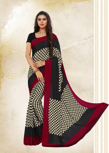 For Your Casuals Or Semi-Casuals, Grab This Light Weight Printed Saree Fabricated On Crepe. Its Fabric IS Soft Towards Skin And Ensures Superb Comfort All Day Long. 