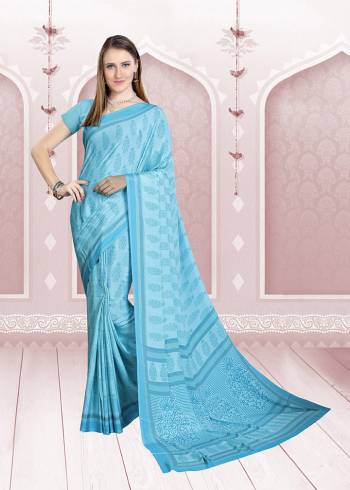 For Your Casuals Or Semi-Casuals, Grab This Light Weight Printed Saree Fabricated On Crepe. Its Fabric IS Soft Towards Skin And Ensures Superb Comfort All Day Long. 