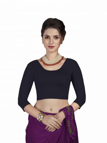 Grab This Super Comfy Readymade Blouse To Pair Up With Your Simple Or Designer Saree. This Blouse Is Fabricated On Stretchable Cotton Which Is In Free Size. Its Fabric Is Soft Towards Skin And Ensures Superb Comfort All Day Long. 