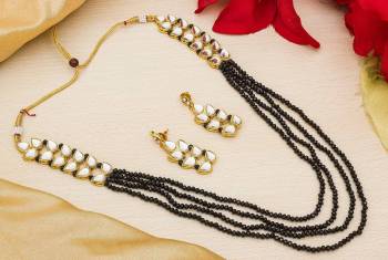 Grab This Very Pretty And Elegant Looking Necklace Set In Vintage Pattern. You Can Pair This Up With Suit, Saree Or Lehenga Any Thing. Also It Is Light In Weight And Easy To Carry Throughout The Gala. Buy Now.