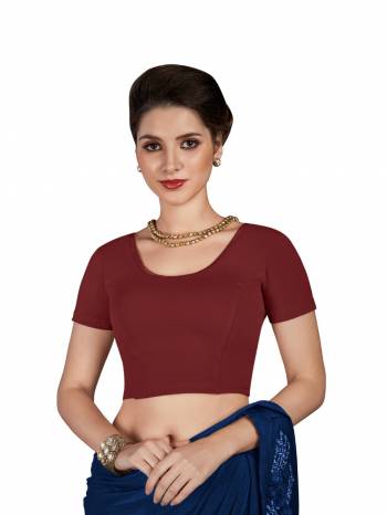 Grab This Super Comfy Readymade Blouse To Pair Up With Your Simple Or Designer Saree. This Blouse Is Fabricated On Stretchable Cotton Which Is In Free Size. Its Fabric Is Soft Towards Skin And Ensures Superb Comfort All Day Long.