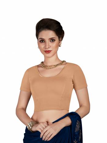 Grab This Super Comfy Readymade Blouse To Pair Up With Your Simple Or Designer Saree. This Blouse Is Fabricated On Stretchable Cotton Which Is In Free Size. Its Fabric Is Soft Towards Skin And Ensures Superb Comfort All Day Long.