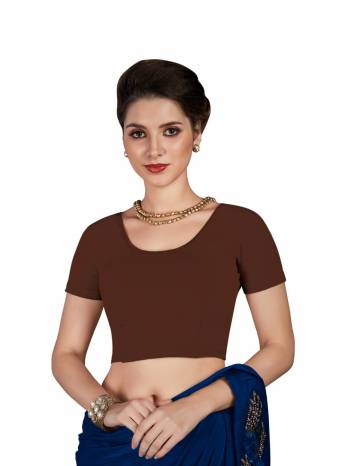 Grab This Super Comfy Readymade Blouse To Pair Up With Your Simple Or Designer Saree. This Blouse Is Fabricated On Stretchable Cotton Which Is In Free Size. Its Fabric Is Soft Towards Skin And Ensures Superb Comfort All Day Long.