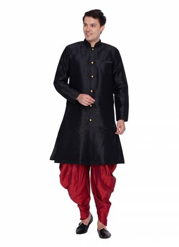 Grab This Royal Set Of Dhoti Kurta For Men's Wear In Maroon And Cream Color. This Readymade Pair Is Fabricated On Cotton Silk Which Gives A Rich Look To Your Personality. Also Its Is Available In All Sizes, Choose As Per Your Desired Fit And Comfort. Its Fabric Is Rich In Class And Durable. Buy Now.