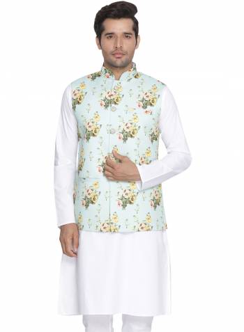 Grab This Designer Modi/Nehru Style Jacket For The Upcoming Festive And Wedding Season. This Jacket Can Be Paired With Any Contrasting Color Kurta And Pyjama. This Gives A Rich Look To Your Personality. Buy Now.